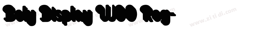 Bely Display W00 Reg字体转换